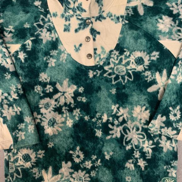 Vintage Abstract Fleece Funky Patterned Fleece Women's Large - Picture 2 of 5